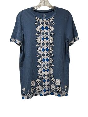 NWOT Tory Burch Short Sleeve Shirt T shirt print size S Small New without tag